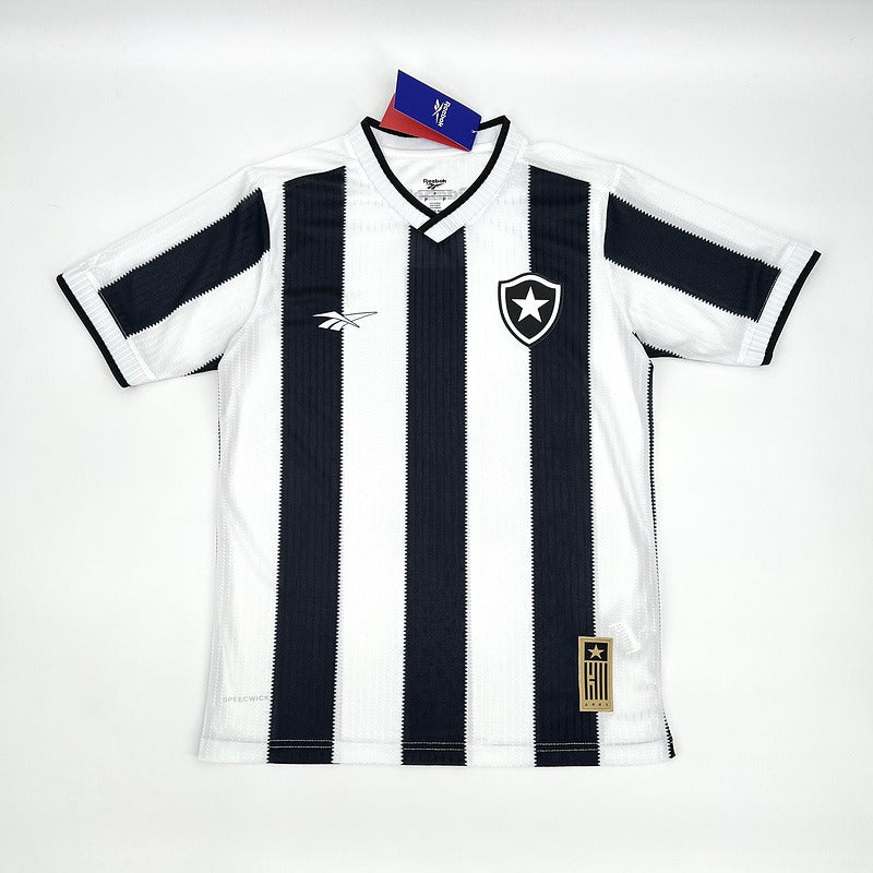 Camisa Reebok Botafogo 24/25 Casa - Preta e Branca