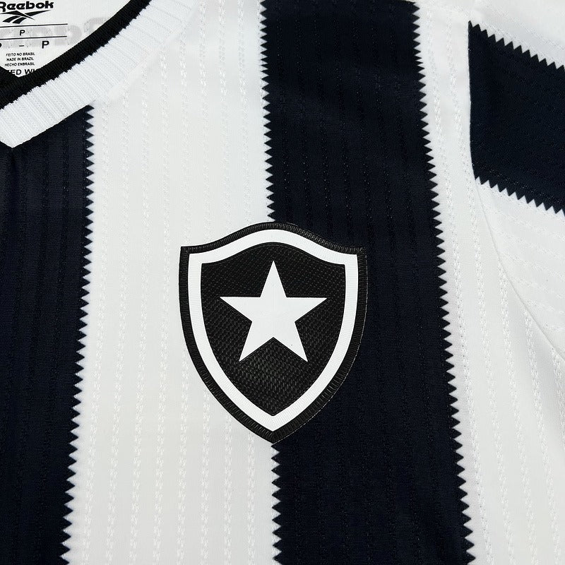 Camisa Reebok Botafogo 24/25 Casa - Preta e Branca