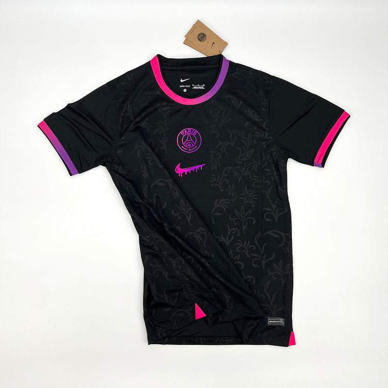 Camisa do  PSG  Especial 24/25 Preta e Rosa