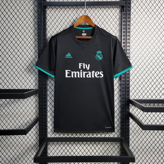 Camisa Retro Real Madrid Away 2017/18 Preto