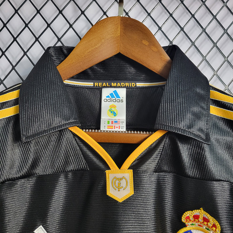 Camisa Retro Real Madrid 1998/1999 - Preta