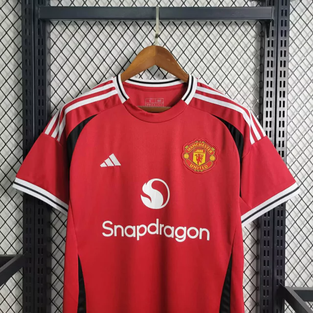 Camisa Manchester United I 24/25 Adidas - Vermelho