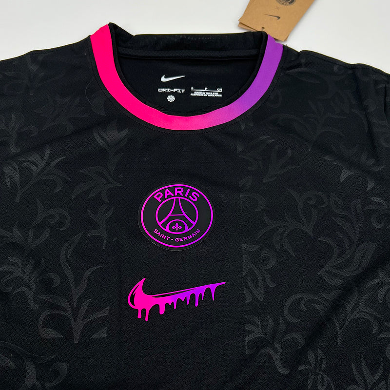 Camisa do  PSG  Especial 24/25 Preta e Rosa