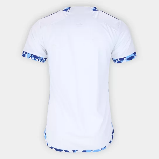 CAMISA CRUZEIRO II 24/25 S/N° TORCEDOR ADIDAS FEMININA - BRANCO+AZUL