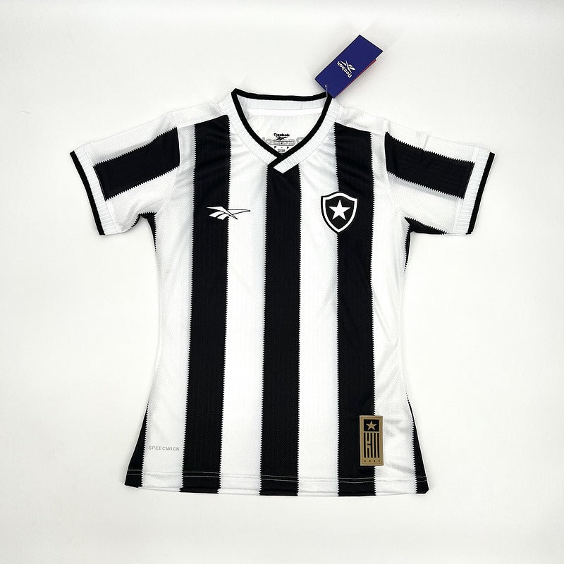 Camisa Reebok Feminina Botafogo 24/25 Casa - Preta e Branca