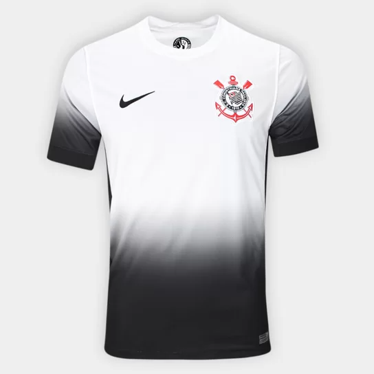 Camisa Nike Corinthians Casa 24/25 - Branca degradê