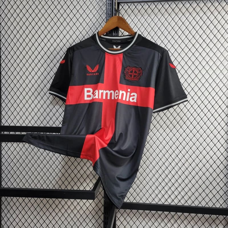 Camisa Bayer Leverkusen Home 24/25 Torcedor Masculino - Preto