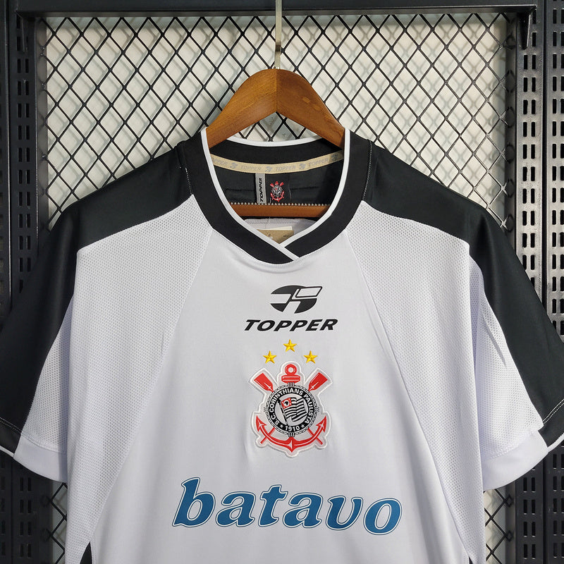 Corinthians Retrô Casa - 2000 Topper Preta e Branca