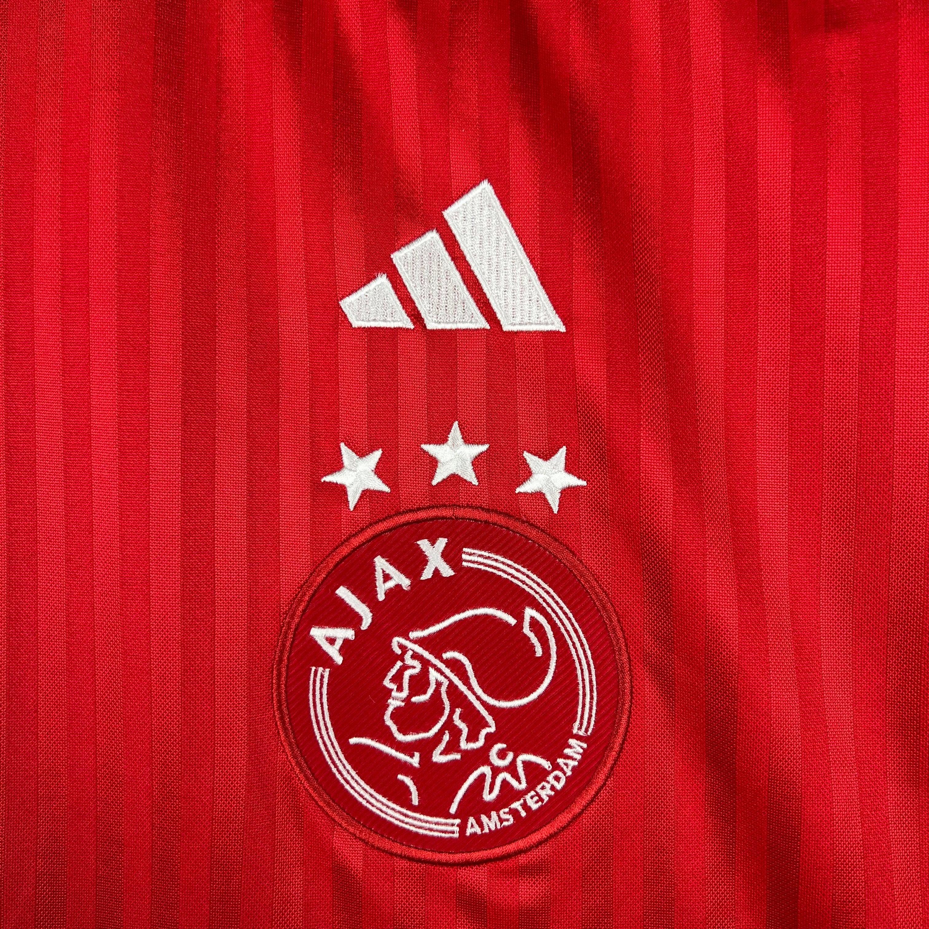 Camisa Ajax I 23/24 - Branco e Vermelho - Loja da Seven Oficial