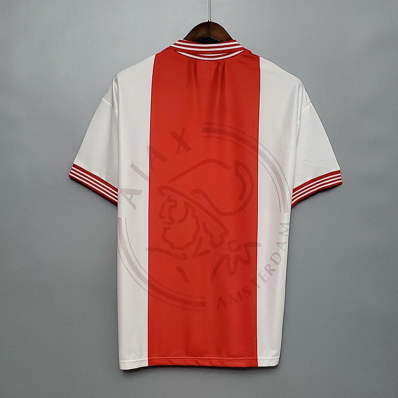 Camisa Ajax Retrô 1995/1996 Vermelha e Branca - Umbro - Loja da Seven Oficial