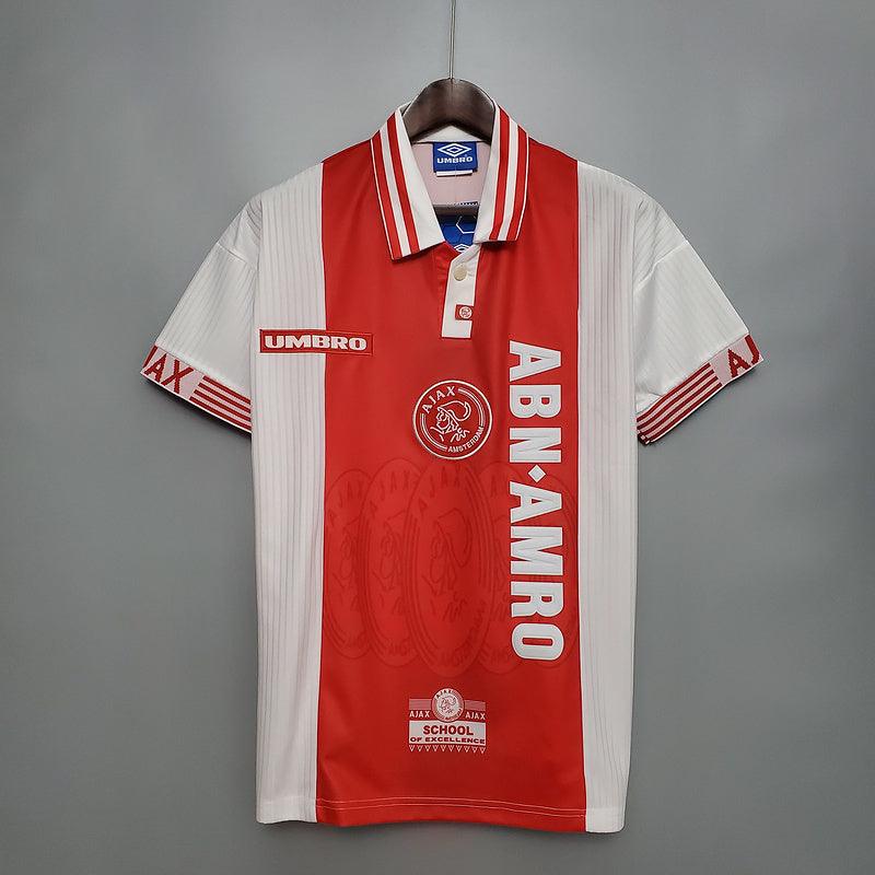 Camisa Ajax Retrô 1997/1998 Vermelha e Branca - Umbro - Loja da Seven Oficial