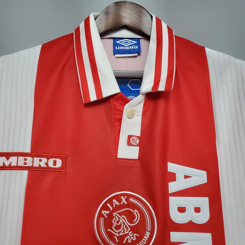 Camisa Ajax Retrô 1997/1998 Vermelha e Branca - Umbro - Loja da Seven Oficial