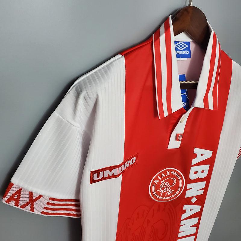 Camisa Ajax Retrô 1997/1998 Vermelha e Branca - Umbro - Loja da Seven Oficial