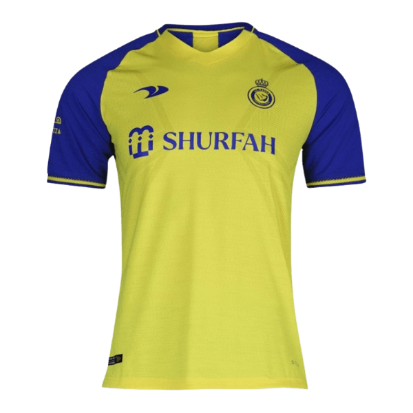 Camisa Al-Nassr I 23/24 Duneus - Amarelo e Azul - Loja da Seven Oficial