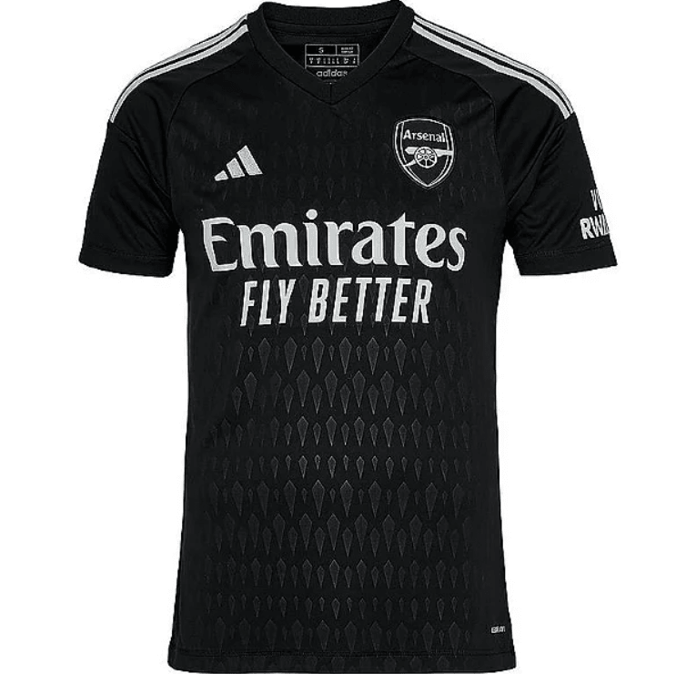 Camisa Arsenal 2023 / 2024 Goleiro Preta - Loja da Seven Oficial