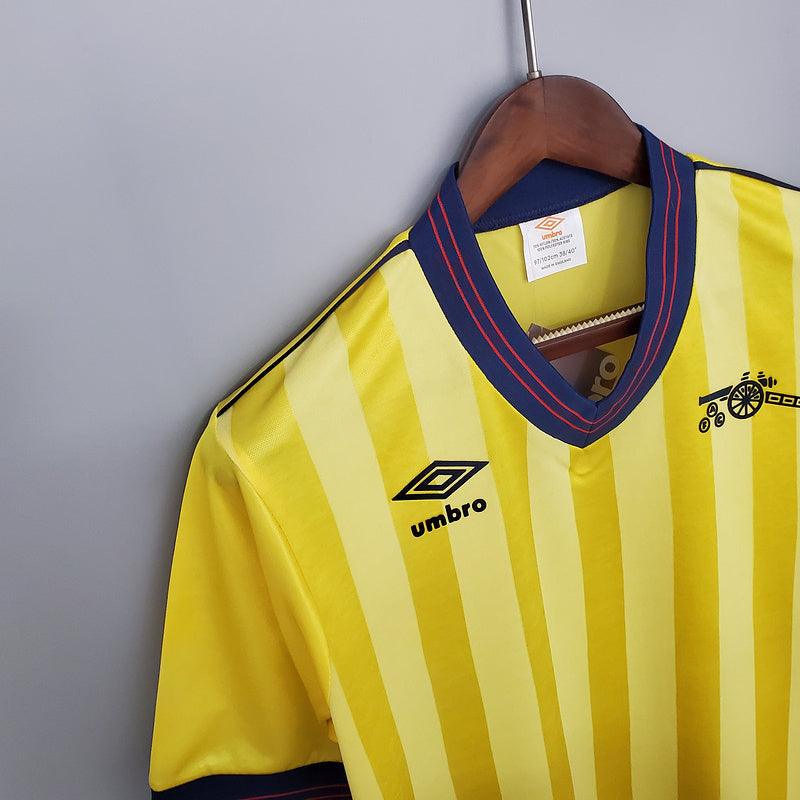 Camisa Arsenal Retrô 1983/1986 Amarela - Umbro - Loja da Seven Oficial