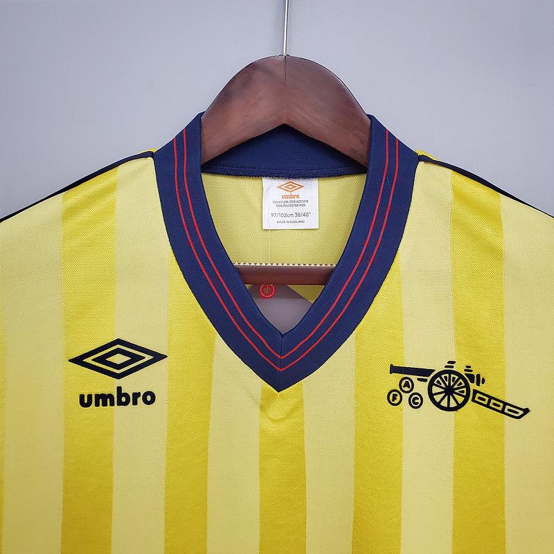 Camisa Arsenal Retrô 1983/1986 Amarela - Umbro - Loja da Seven Oficial