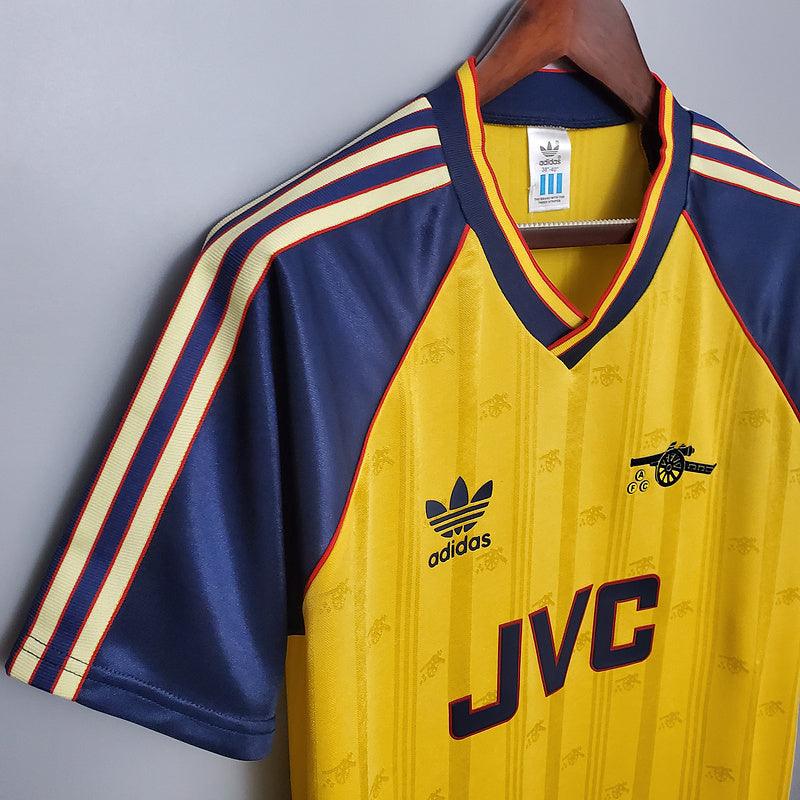 Camisa Arsenal Retrô 1988/1989 Amarela - Adidas - Loja da Seven Oficial