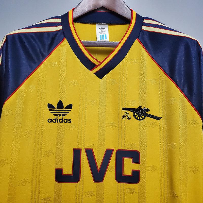 Camisa Arsenal Retrô 1988/1989 Amarela - Adidas - Loja da Seven Oficial