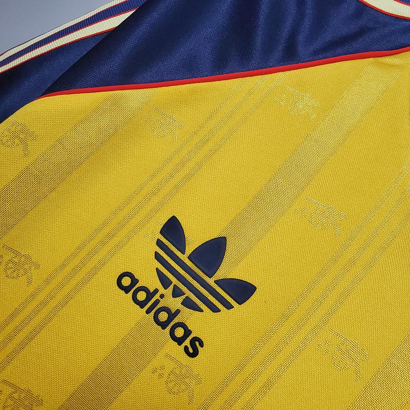 Camisa Arsenal Retrô 1988/1989 Amarela - Adidas - Loja da Seven Oficial