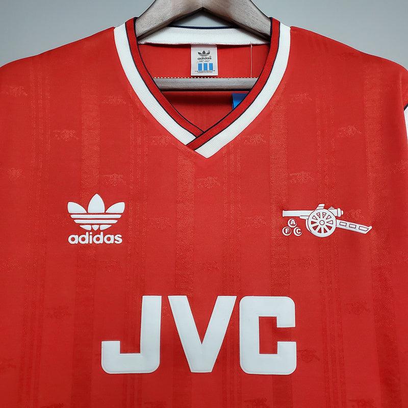 Camisa Arsenal Retrô 1988/1989 Vermelha- Adidas - Loja da Seven Oficial