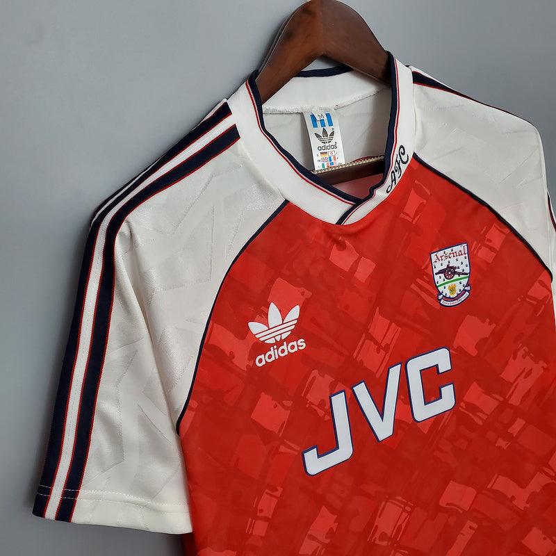 Camisa Arsenal Retrô 1990/1992 Vermelha - Adidas - Loja da Seven Oficial