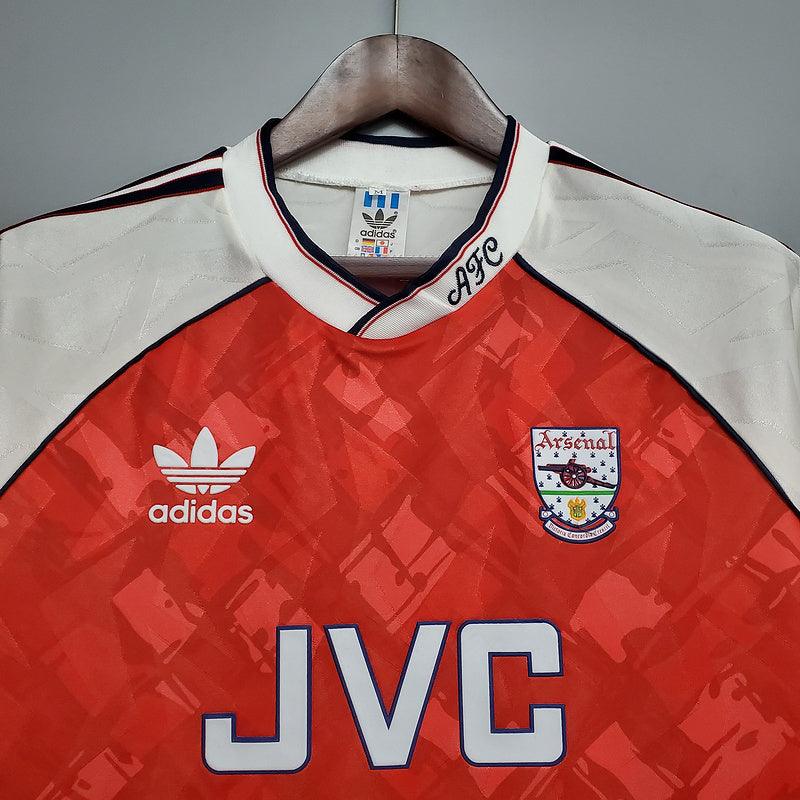 Camisa Arsenal Retrô 1990/1992 Vermelha - Adidas - Loja da Seven Oficial