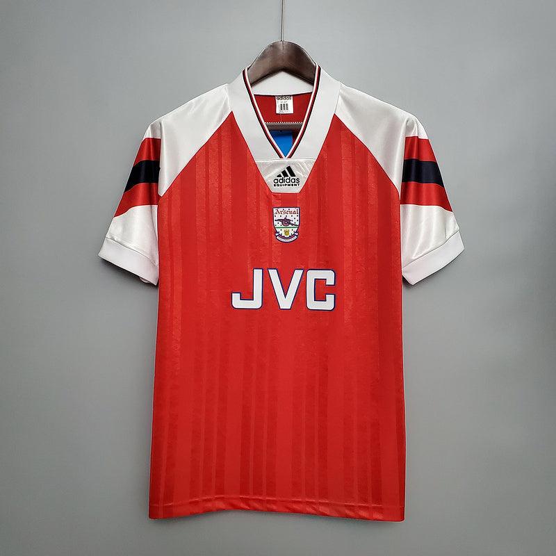 Camisa Arsenal Retrô 1992/1993 Vermelha- Adidas - Loja da Seven Oficial