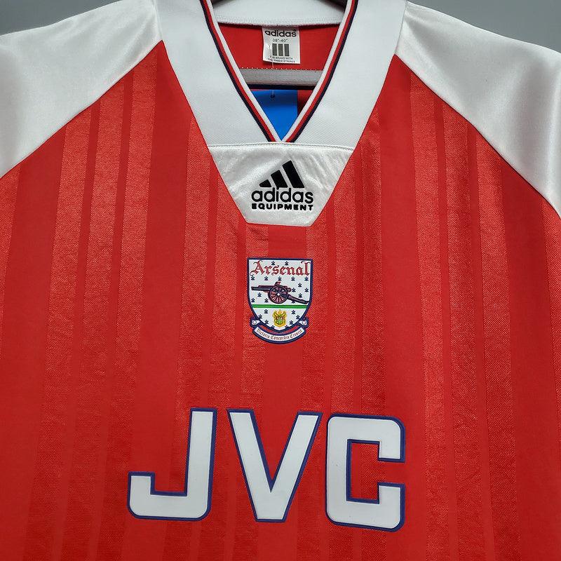 Camisa Arsenal Retrô 1992/1993 Vermelha- Adidas - Loja da Seven Oficial