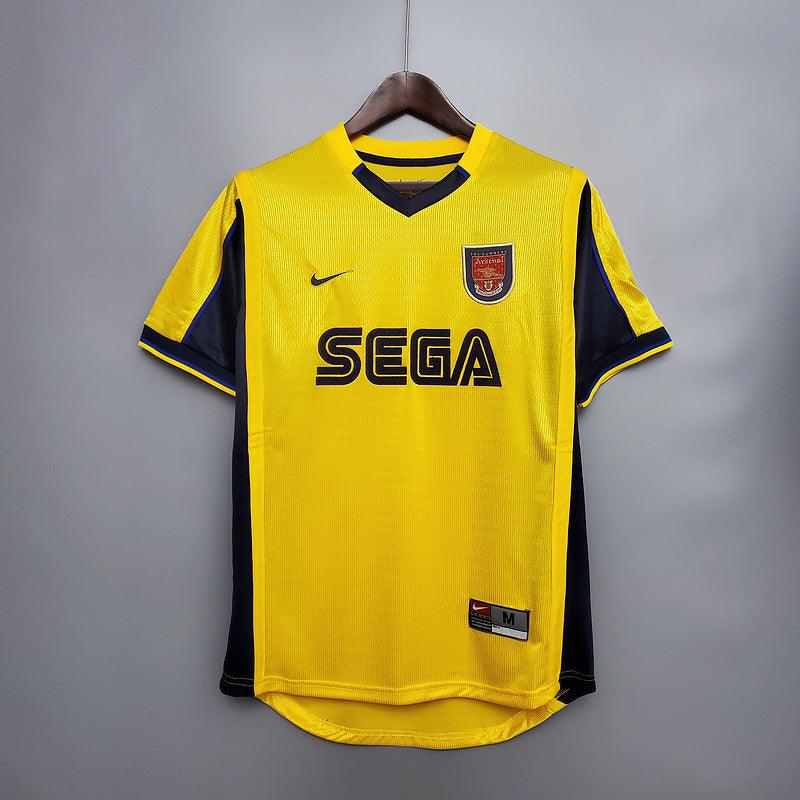 Camisa Arsenal Retrô 1999/2000 Amarela - Nike - Loja da Seven Oficial