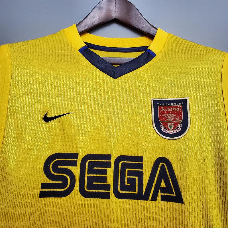 Camisa Arsenal Retrô 1999/2000 Amarela - Nike - Loja da Seven Oficial