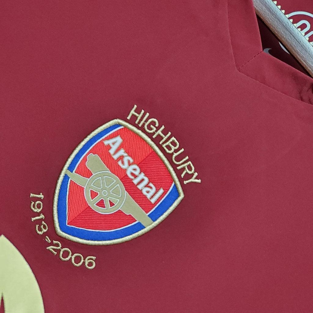 Camisa Arsenal Retrô 2005/2006 Vinho - Nike - Loja da Seven Oficial