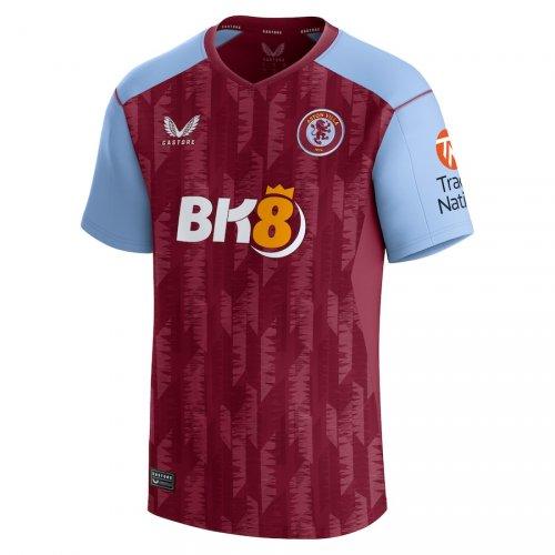 Camisa Aston Villa I 23/24 - Azul e Vermelho - Loja da Seven Oficial