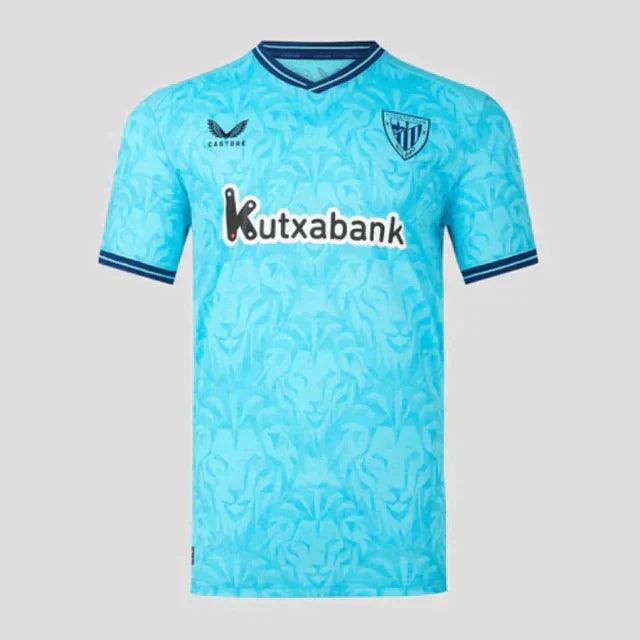 Camisa Athletic Bilbao Away 23/24 s/n° Torcedor Masculina - Azul Claro - Loja da Seven Oficial