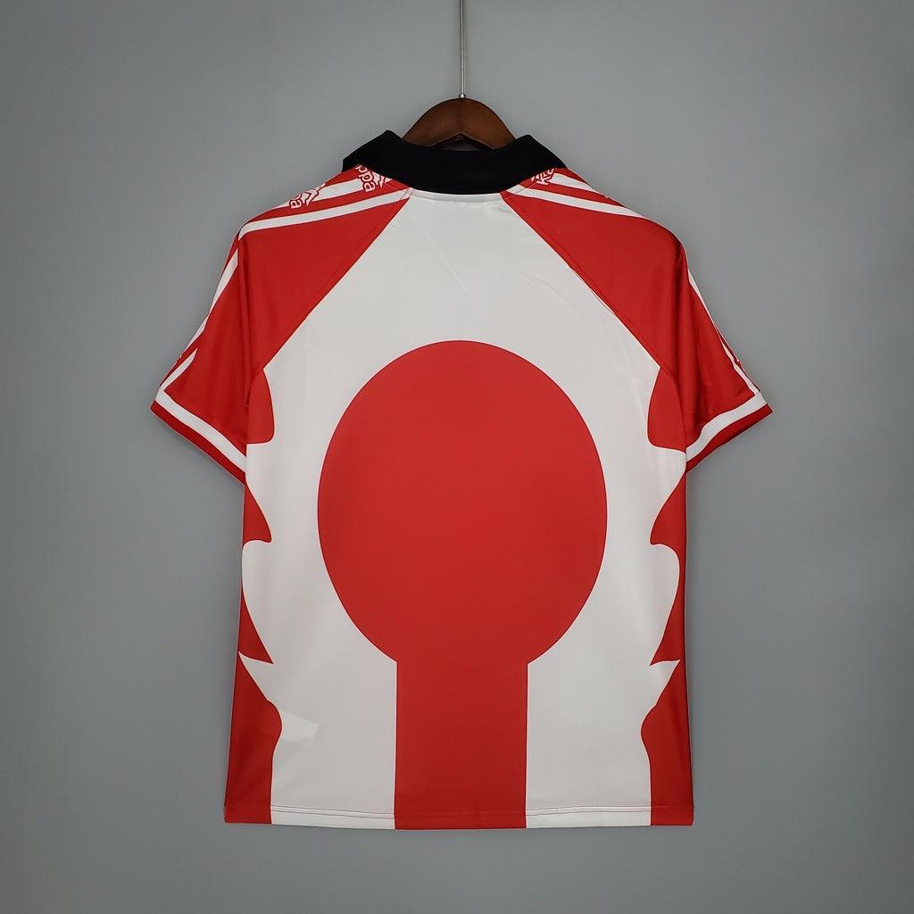 Camisa Athletic Bilbao Retrô 1997/1998 Vermelha e Branca - Kappa - Loja da Seven Oficial