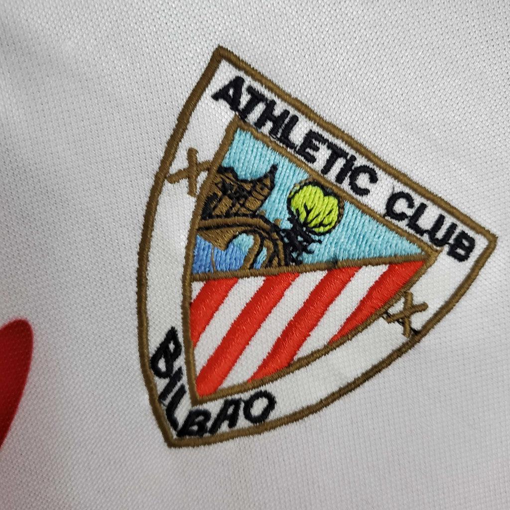 Camisa Athletic Bilbao Retrô 1997/1998 Vermelha e Branca - Kappa - Loja da Seven Oficial