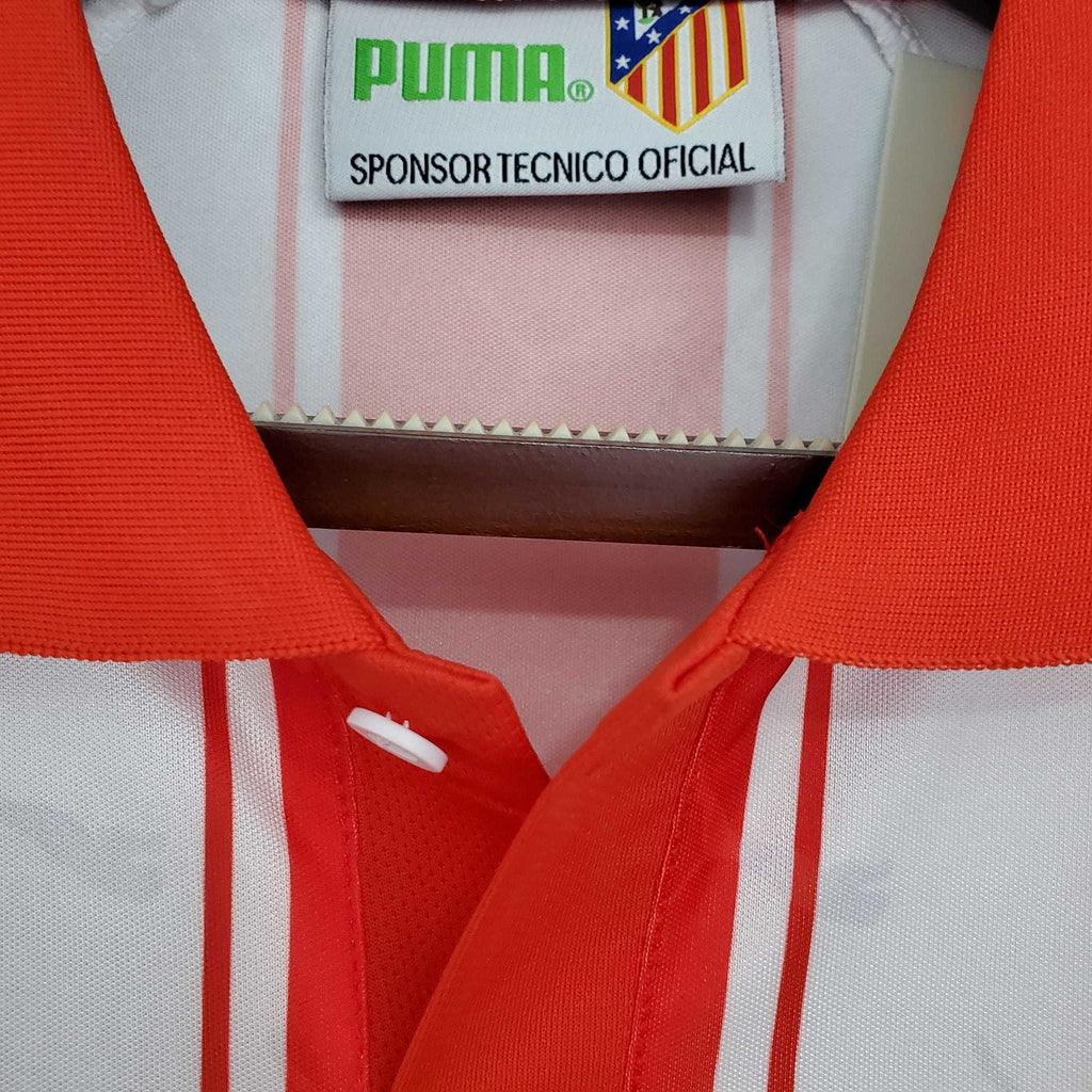 Camisa Atlético de Madrid Retrô 1994/1995 Branca e Vermelha - Puma - Loja da Seven Oficial