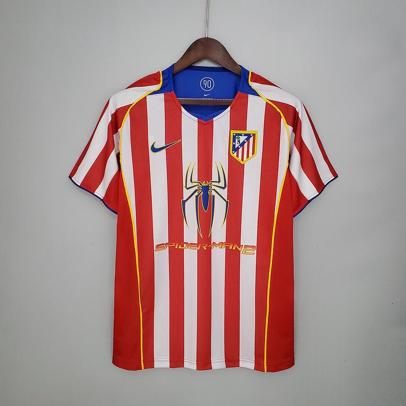 Camisa Atlético de Madrid Retrô 2004/2005 Vermelha e Branca - Nike - Loja da Seven Oficial