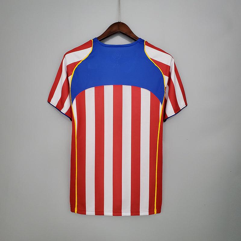 Camisa Atlético de Madrid Retrô 2004/2005 Vermelha e Branca - Nike - Loja da Seven Oficial