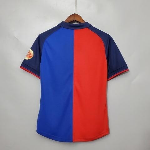 Camisa Barcelona 100 Anos Retrô 1999 Azul e Grená - Nike - Loja da Seven Oficial