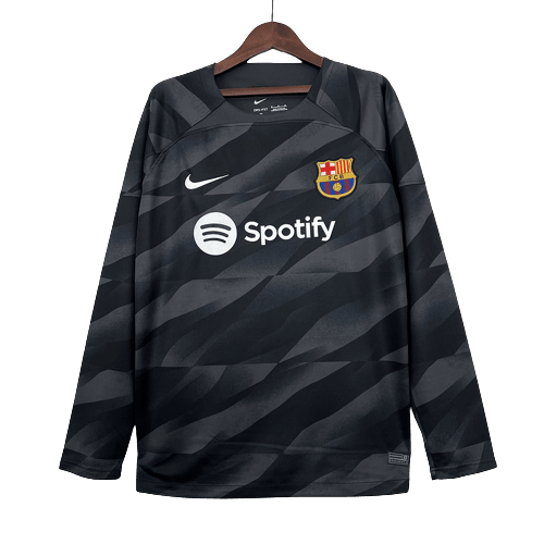 Camisa Barcelona - 23/24 - Manga Longa - Preto - Loja da Seven Oficial