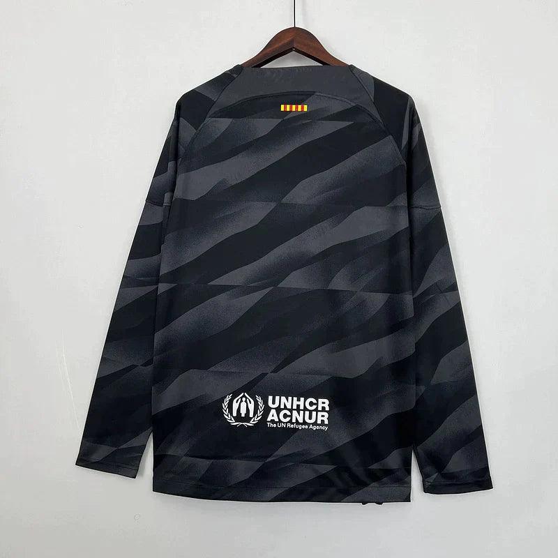 Camisa Barcelona - 23/24 - Manga Longa - Preto - Loja da Seven Oficial