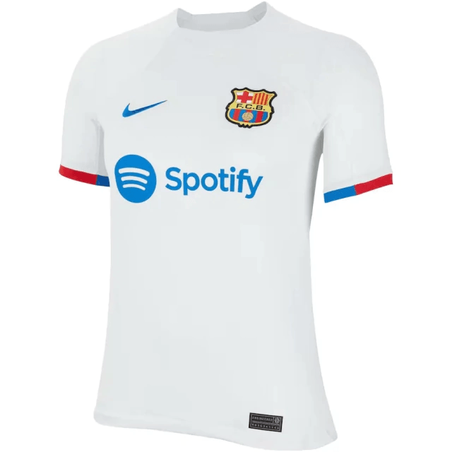 Camisa Barcelona Away 23/24 s/n° Torcedor Nike Feminina - Branca - Loja da Seven Oficial