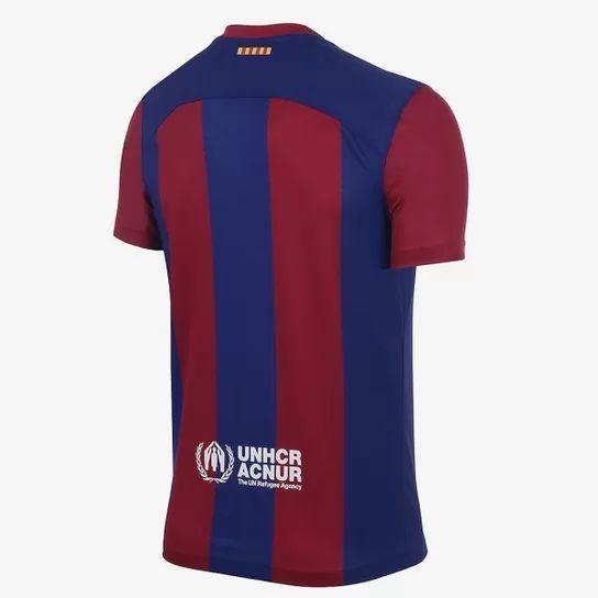 Camisa Barcelona I 23/24 Nike - Grená - Loja da Seven Oficial