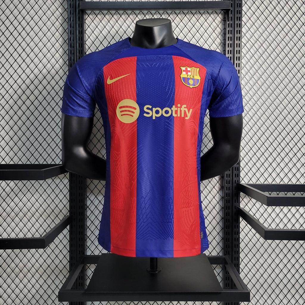 Camisa Barcelona I 24/25 Azul e Vermelha - Nike - Masculino Jogador - Loja da Seven Oficial