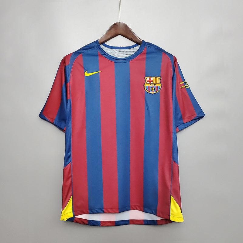 Camisa Barcelona Retrô 2006 Azul e Vermelha - Nike - Loja da Seven Oficial