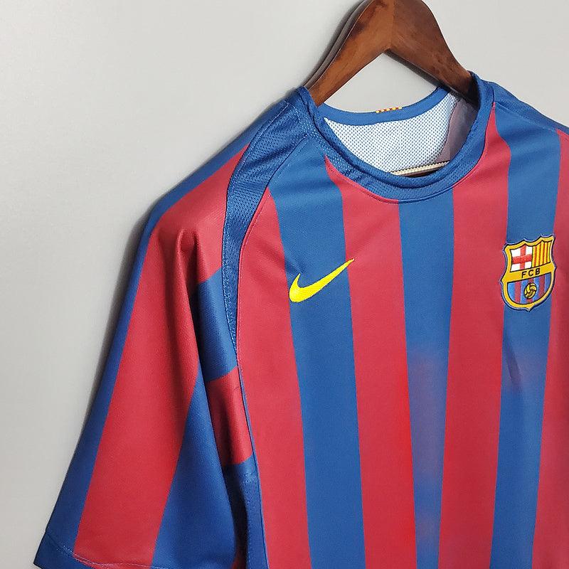 Camisa Barcelona Retrô 2006 Azul e Vermelha - Nike - Loja da Seven Oficial