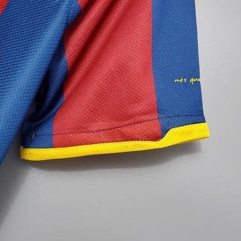 Camisa Barcelona Retrô 2010/2011 Azul e Grená - Nike - Loja da Seven Oficial