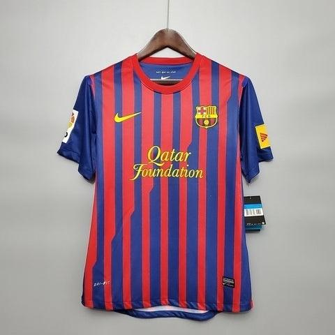 Camisa Barcelona Retrô 2011/2012 Azul e Grená - Nike - Loja da Seven Oficial