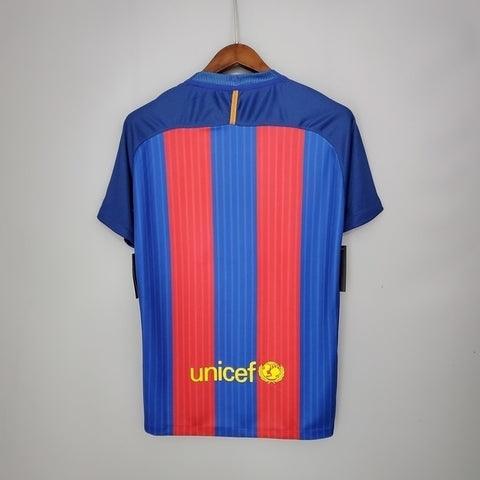 Camisa Barcelona Retrô 2016/2017 Azul e Vermelha - Nike - Loja da Seven Oficial